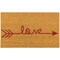 Northlight Natural Coir "Love" Arrow Outdoor Doormat 18" x 30"
